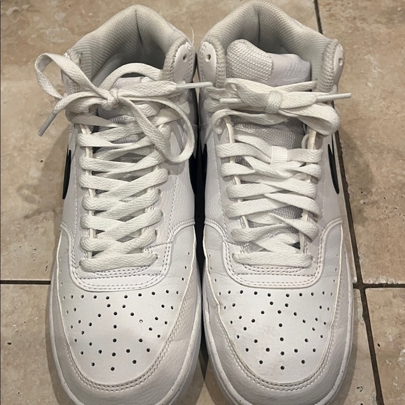 Nike court visions White and Black High-Tops - Picture 5 of 7